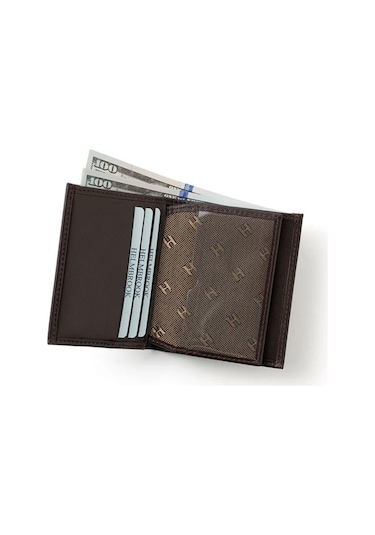 Axel Erkek Deri İnce Tasarım Cüzdan Kahverengi