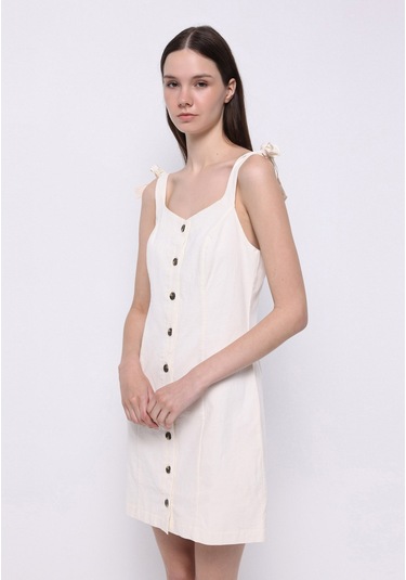 Colins Slim Fit Kadın Beyaz Elbise Cl1073065 Q1.v1 Ofw Beyaz