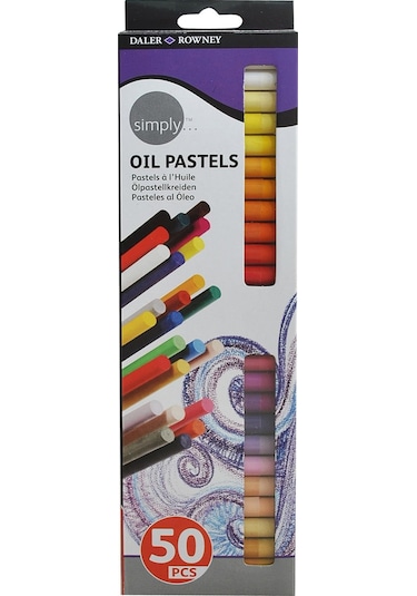 Daler Rowney Simply Yağlı Pastel Boya Seti 50 Renk