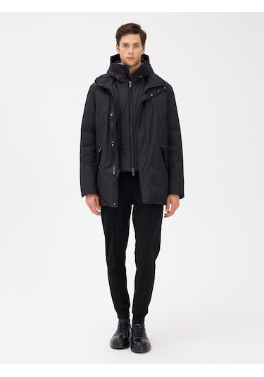 Karaca Erkek Kaban-siyah 114319001-07-56 120413 Siyah