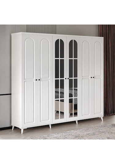 Roma 6 Kapaklı Komple Mdf Yatak Odası Takımı