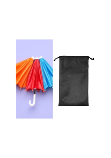 Homyl Bağcıklı Saklama Çantası Hafif Çadır 25cmx45cm Siyah