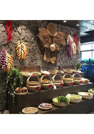 Yapay Soğan Salkımı Süs Sahte Kahverengi Soğan Yapay Meyve Sebze