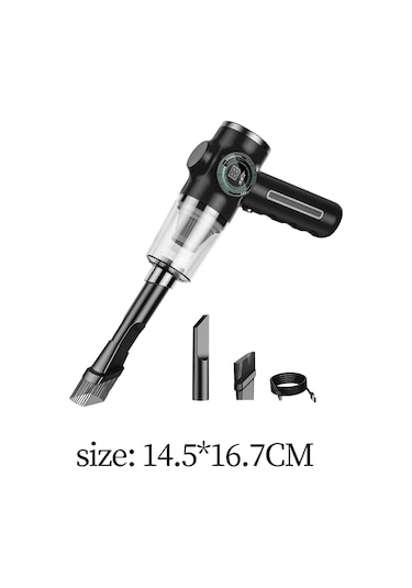 Suntek Araba Için Mini El Tutulan Şarj Edilebilir Silgi, Siyah Siyah