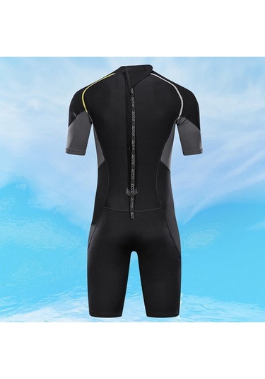 Suntek Erkekler 1.5mm Wetsuit Shorty Mayo Geri Dalış Için Zip