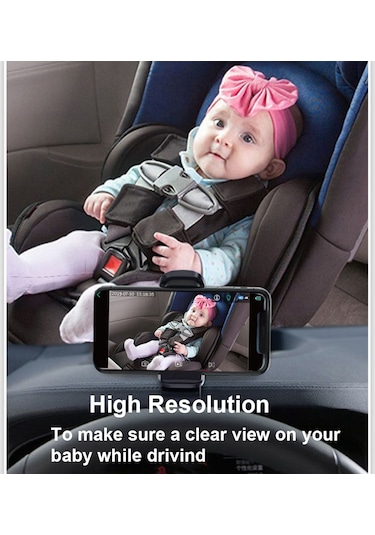 Vkemall Wifi Bebek Araba Monitörü Kablosuz Monitör Kamera Bebek