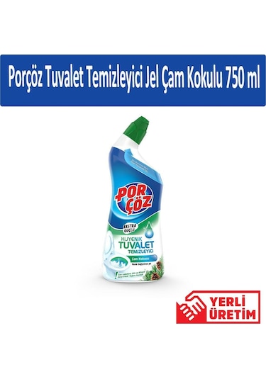 Porçöz Tuvalet Temizleyici Jel Çam Kokulu 4 x 750 ML