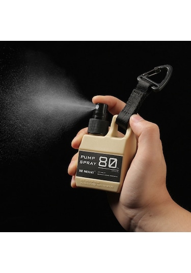 Ise Mount 80Ml Kamp Taktik Sprey Şişesi Kancalı Seyahat Şişesi - Haki