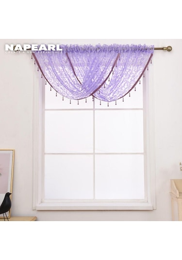 Krem 1 Pc Napearl Modern Boncuklu Jakarlı Perde Valance Tasarım Pencere Dekoratif Perde Çiçek Tül Perde Krem Krem 1 Pc Napearl Modern Boncuklu Jakarlı Perde Valance Tasarım Pencere Dekoratif Perde Çiçek Tül Perde Krem