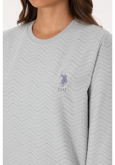 U.s. Polo Assn. Kadın Gri Melanj Pijama Takım 50318820-vr086 Gri Melanj