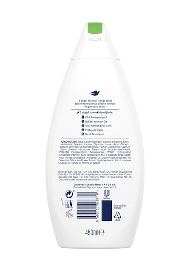 Dove Avakado Yağı Ve Kalendula Özü Nemlendirici Duş Jeli 2 x 450 ML