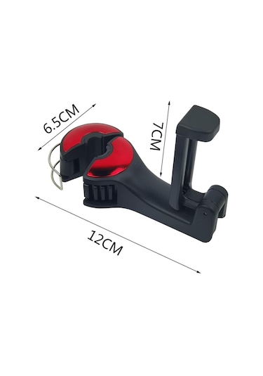 Ayt Powermaster Pm-20941 Araç İçi Koltuk Arkası Kanca Askılık Telefon Tutucu Teleskopik Koltuk Başlığı Tutacağı