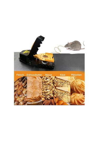 Createtech 4'lü Profesyonel Fare Kapanı Seti, Güçlü Darbe Mekanizmalı, Ev Ve İş Yeri İçin