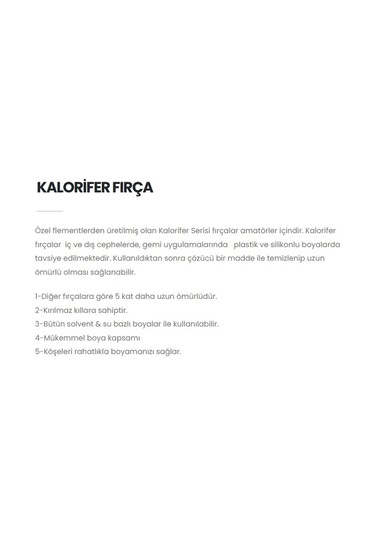Kalorifer Kestirme Fırça, No:3, 65 Mm, Yeşil Fırça
