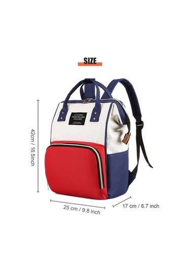 Novahub Moveevo Anne-baba İçin Çok Fonksiyonlu Su Geçirmez Seyahat Sırt Çantası Kırmızı