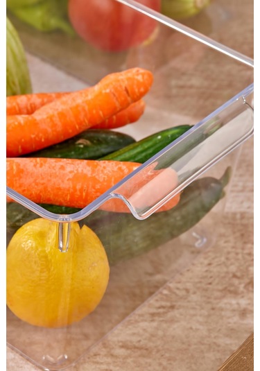 3 Lü Buzdolabı Organizeri & Buzdolabı Düzenleyici 6 Lt Şeffaf