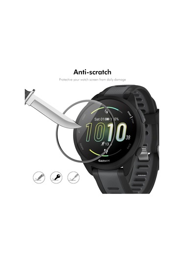Garmin Forerunner 165/165 Müzik İçin 2 Adet Enkay 3d Tam Kapsama Yumuşak Pc Kenar Pmma Hd Ekran Koruyucu Film