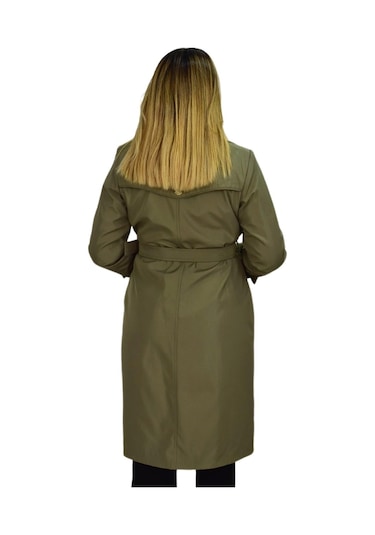 Kadın Kemerli Trençkot K3064 Bgl-st03286 001