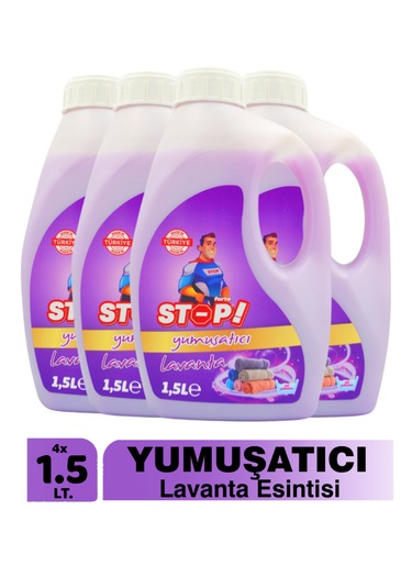 Stop Forte 4'lü Çamaşır Yumuşatıcı 1.5 Litre Lavanta