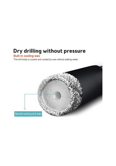 Yunboo 14mm Diamantli Granit Mermer Delici: Cam Seramik Kuru Delme Aleti, Yüksek Hassasiyetli, Kaynaklı Fırça Uçlu