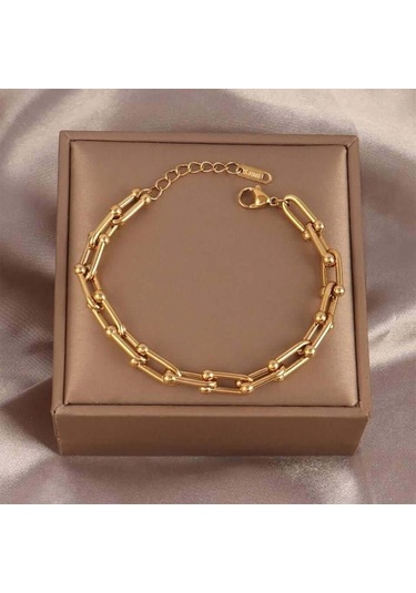 Tfny Gold Çelik Bileklik Çok Renkli