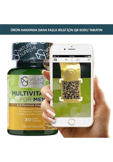 Natures Supreme Multivitamin For Men 30 Kapsül Aromasiz