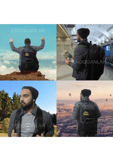 Montana Trekking Sırt Çantası 65 L Siyah