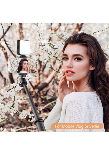 Andoer W64 Rgb Video Konferans Cep Rgb Led Video Işık Kiti Siyah Siyah