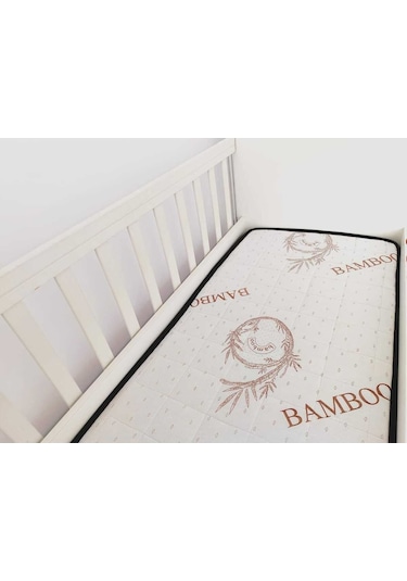 Kapitoneli 70x110x10 Soft Bamboo Bebek Yatağı Bmb-007