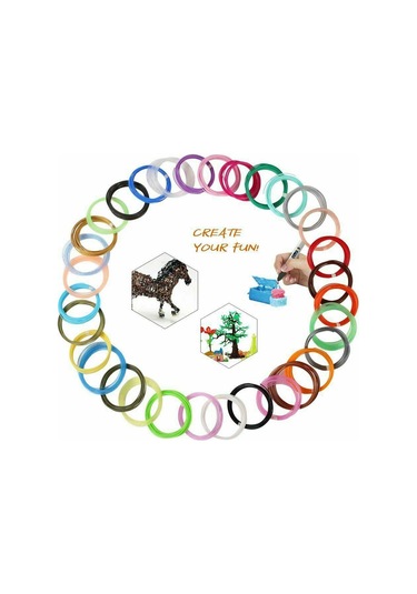 Pla Plastik 3d Kalem 3d Yazıcı Filament Baskı Malzemeleri Aksesuarları 3D Boyama Araçları 5M x 20 Renk 100 M