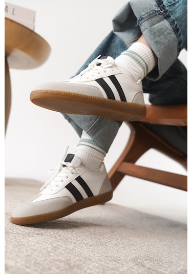 Garantili Agnus Günlük Ortopedik Kadın Sneaker Spor Ayakkabı Beyaz