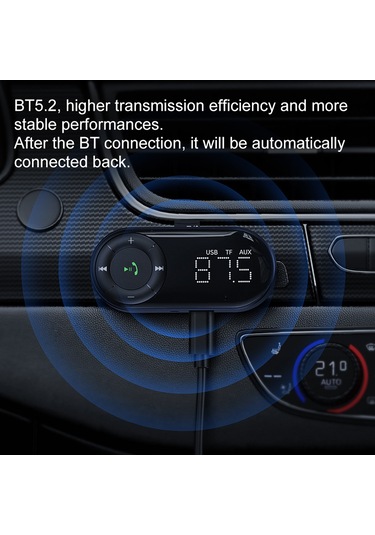 Leezsing Araç İçi Bluetooth Fm Vericisi - Telefon Görüşmesi Ve Müzik Dinleme Kolaylığı