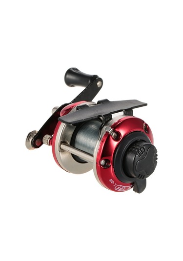 Monyee Kırmızı Mini Buz Balıkçılığı Makarası - Hafif Ve Fonksiyonel