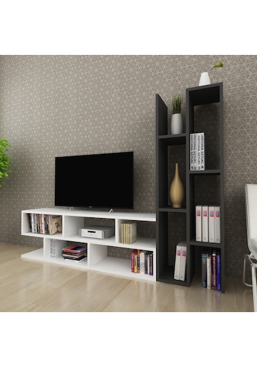 Moonlife Joungle Tv Ünitesi Siyah Beyaz Siyah