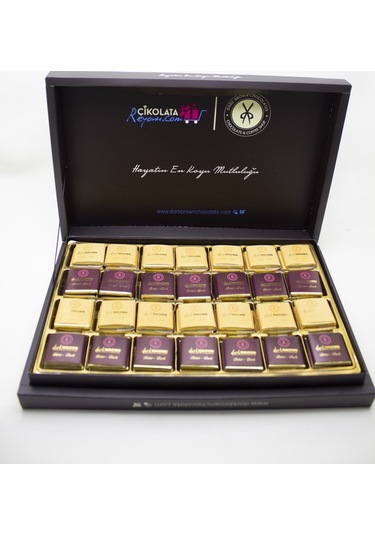 Dark Brown 84 Adet Sargılı Madlen Çikolata Bitter ve Sütlü El Yapımı Gerçek Çikolata