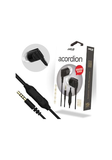 Jopus Acordion Mikrofonlu Kulak İçi Kulaklık