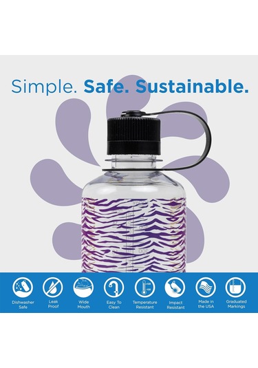 Nalgene 16 Oz Nm Tritan Suluk Matara 0,5 Litre Rainbow Zebra