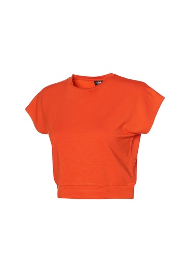 Hummel Allessıa Crop T-shırt S/s Kadın Kısa Kol T-shırt Turuncu Turuncu