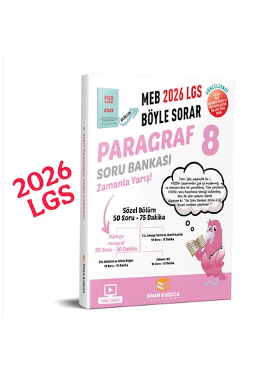 Sinan Kuzucu 8. Sınıf 2026 Lgs Meb Böyle Sorar Paragraf Soru