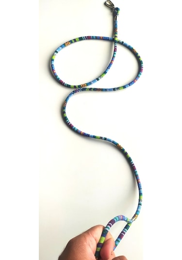 Glax Tools Kedi Köpek Gezdirme İpi Zinciri Tasma Halatı Kayışı Mavi 150 CM Mavi