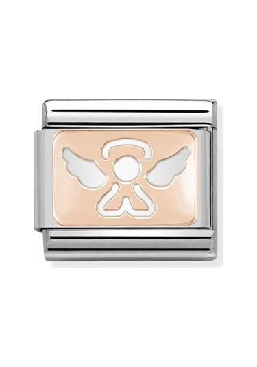 Composable Classic Dekoratif Link - Plakalar - Melek - 14 Angel 9k Rose Altın