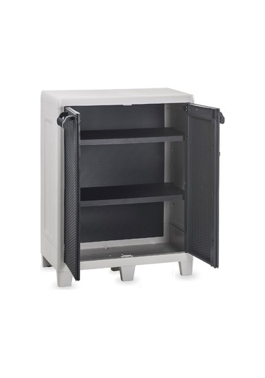 Cabinet Santorini Kısa Raflı Bahçe Dolabı Xl Gri