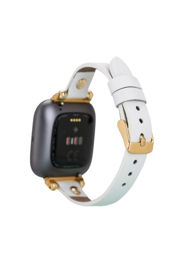 Globe Apple Watch Deri Kordon Altın Perçin