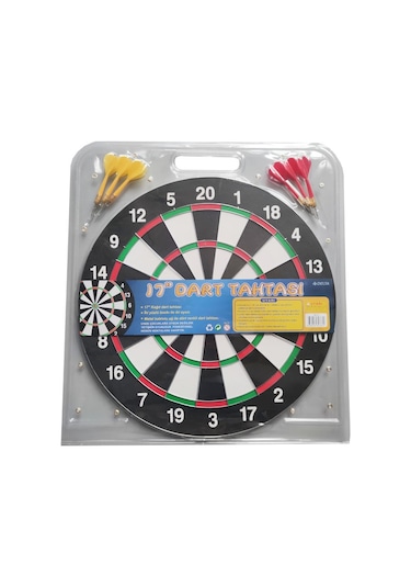 Delta Dart Seti 43 CM 17 İnç + 6 Dart Oku 6 G Hedef Tahtası
