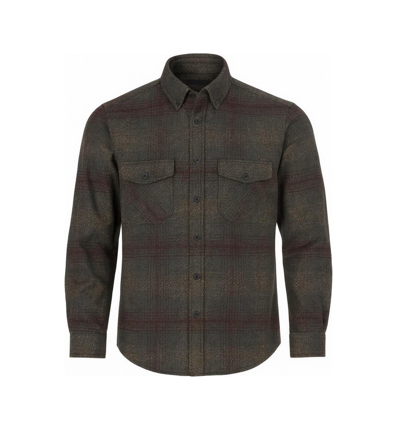 Fabio Cassani Erkek Kışlık Hakiki Oduncu Gömleği - 7402 Gri