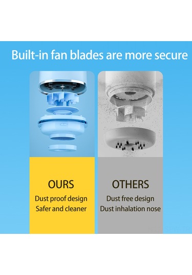 Maiyame Sarı Usb-c Şarjlı Masaüstü Süpürgesi - 2 Seviye Emme, Gürültü Azaltma, Dahili Li-po Batarya Ve Ekstra Aksesuarlar