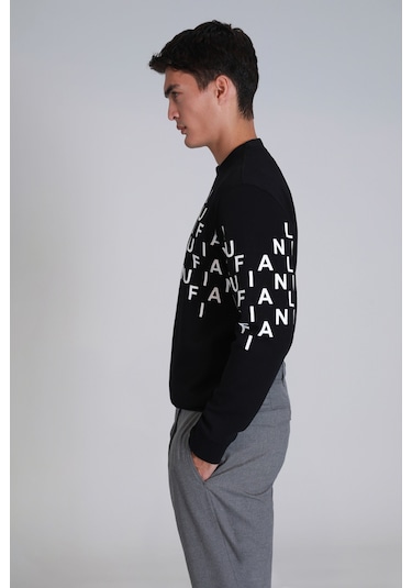 Lufian Rose Erkek Sweatshirt Siyah Siyah 112030159100100 Siyah