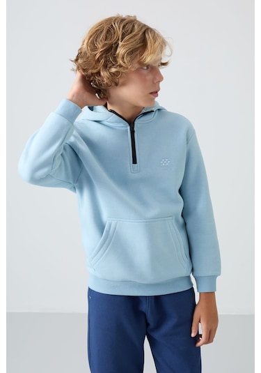 Tommy Life Açık Mavi Pamuklu Kalın İçi Tüylü Yumuşak Dokulu Standart Fit Nakışlı Erkek Çocuk Sweatshirt - 1124 Açık Mavi Tommy Life Açık Mavi Pamuklu Kalın İçi Tüylü Yumuşak Dokulu Standart Fit Nakışlı Erkek Çocuk Sweatshirt - 1124 Açık Mavi