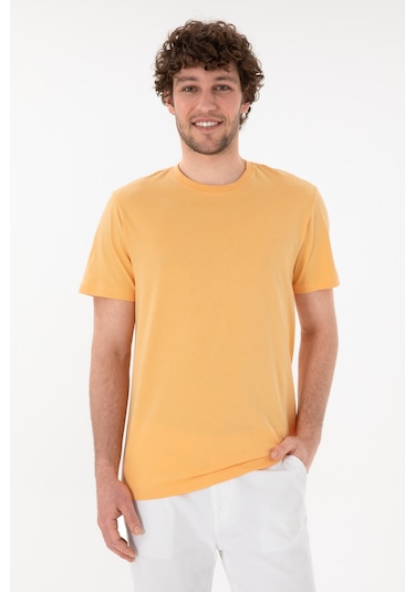 U.S. Polo Assn. Erkek Regular Fit Bisiklet Yaka Turuncu Basic Tişört 50305928-VR202 U.S. Polo Assn. Erkek Regular Fit Bisiklet Yaka Turuncu Basic Tişört 50305928-VR202