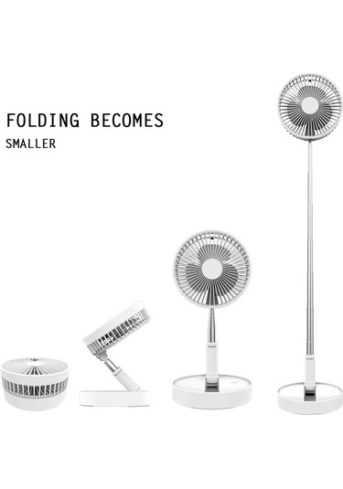 Springsun Masaüstü & Ayaklı Fan: Ayarlanabilir, Katlanabilir, 4 Modlu, 180 Döner - Ev/ofis/açık Hava - Siyah